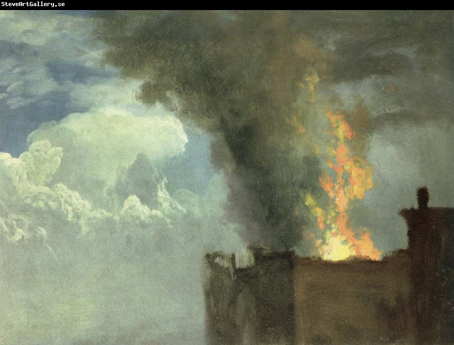Albert Bierstadt the conflagration